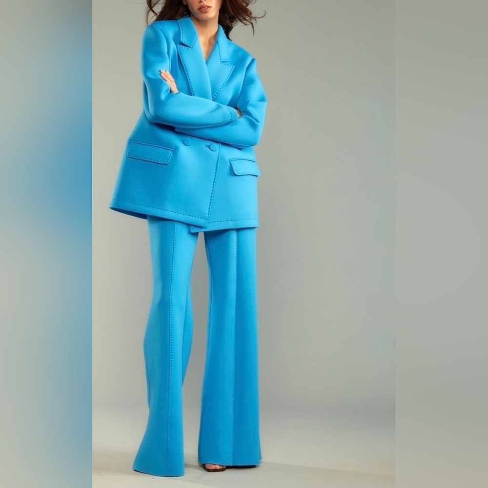 Cynthia Rowley Wide Leg Bonded Pants Size 0 NWT - Picture 1 of 8